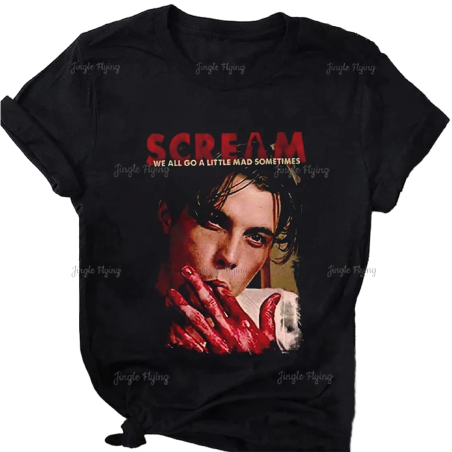 Scream We All Go A Little Mad A Volte Loomis Scream Movie Ghostface Shirt