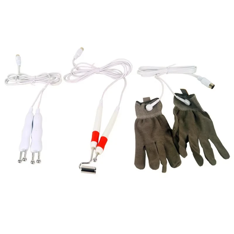 New BIO Electric Electrodes Skin Lifting Machine for Wrinkle Removal / Facial Lifting / Facial Tighten with Gloves for Home Use