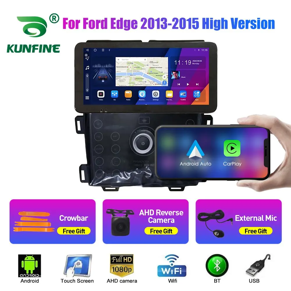

Автомобильный радиоприемник 10,33 дюйма для Ford Edge 2013-2015 2Din Android Восьмиядерный автомобильный стерео DVD GPS навигатор плеер QLED экран Carplay