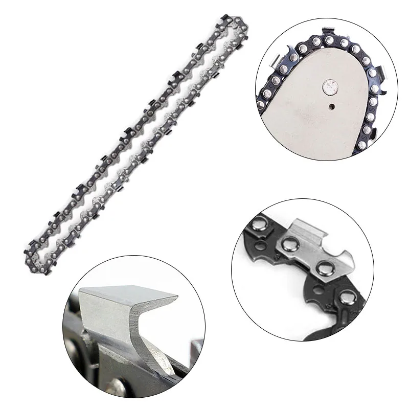 1/2PCS 8 inch Metal Chainsaw Chain & Guide Plate 1/4" Pitch 47 DL 23 Cutters Drive Electric Saw Accessory Replacement Blades chainsaw chain