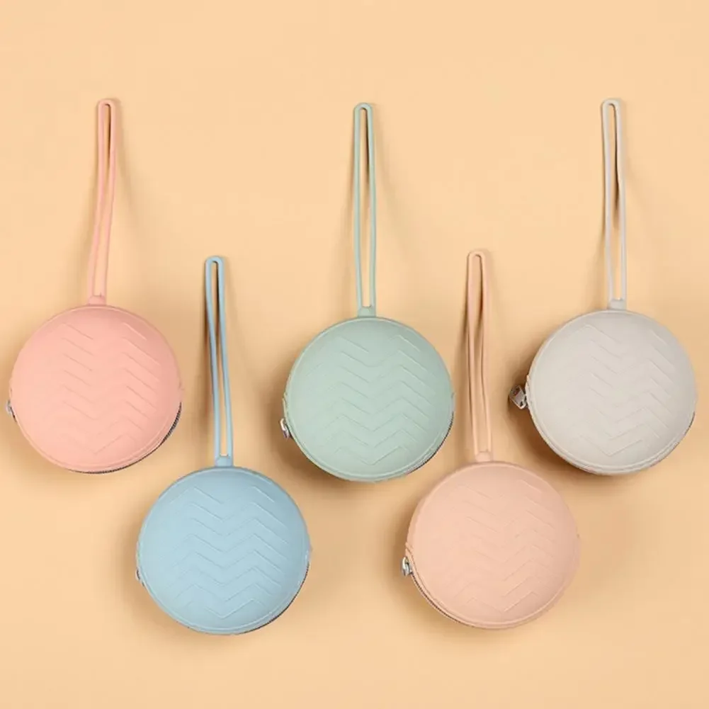 Silicone Coins Purse Waterproof Gift Mini Change Earphone Pouch Wallet Pacifier Box Baby Nipple Case Baby Nursing Accessories