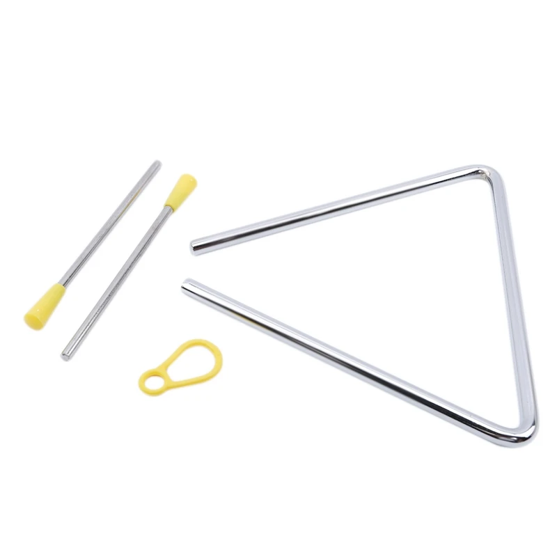 1Pc Triangle Orff Musical Instruments Band Percussion Educational Musical Triangolo for Children 4/6 inch musical triangle