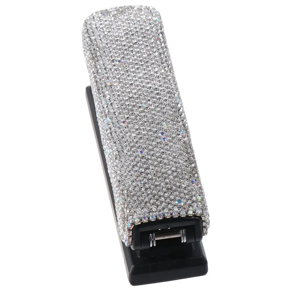 모조 다이아몬드 크리스탈 스테이플러, 사무실 의무 스테이플러, 예쁜 사무실 문구 키트, 세련된 블링 데스크 액세서리