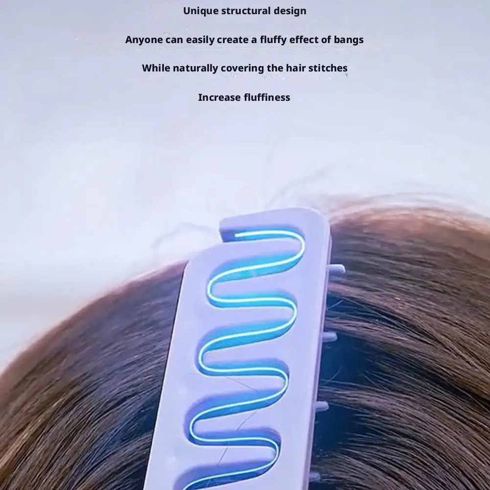 Wide-Tooth Hair Styling Comb for Voluminous Bangs and Fluffy Roots