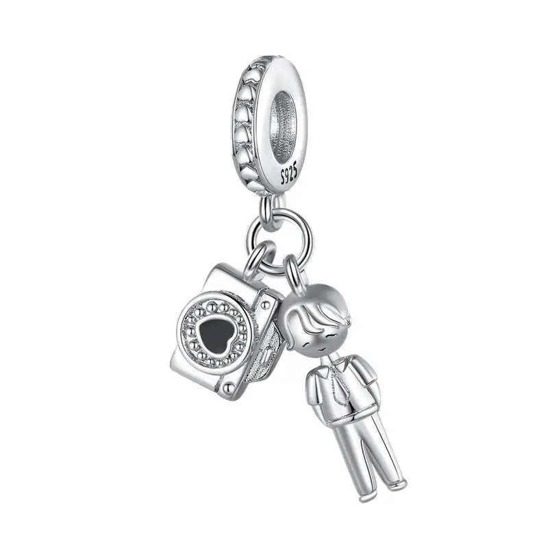 קסמי מתאים לצמידים מקוריים של פנורה וצמידי 3 מ "מ צמידי ג אחות מתוקה 100% 925 תכשיטי כסף לנשים מתנה