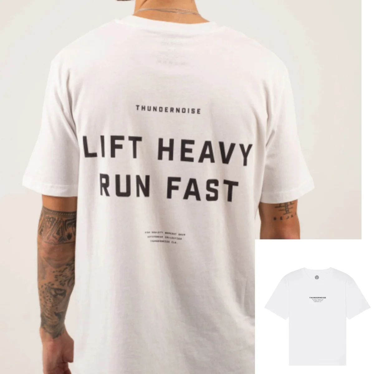 Thundernoise Breaking The Parallel Fitness Training Gym Freizeit-T-Shirt Luxusmarke für Männer und Frauen Art Logo Trend Doodle – Detail 4