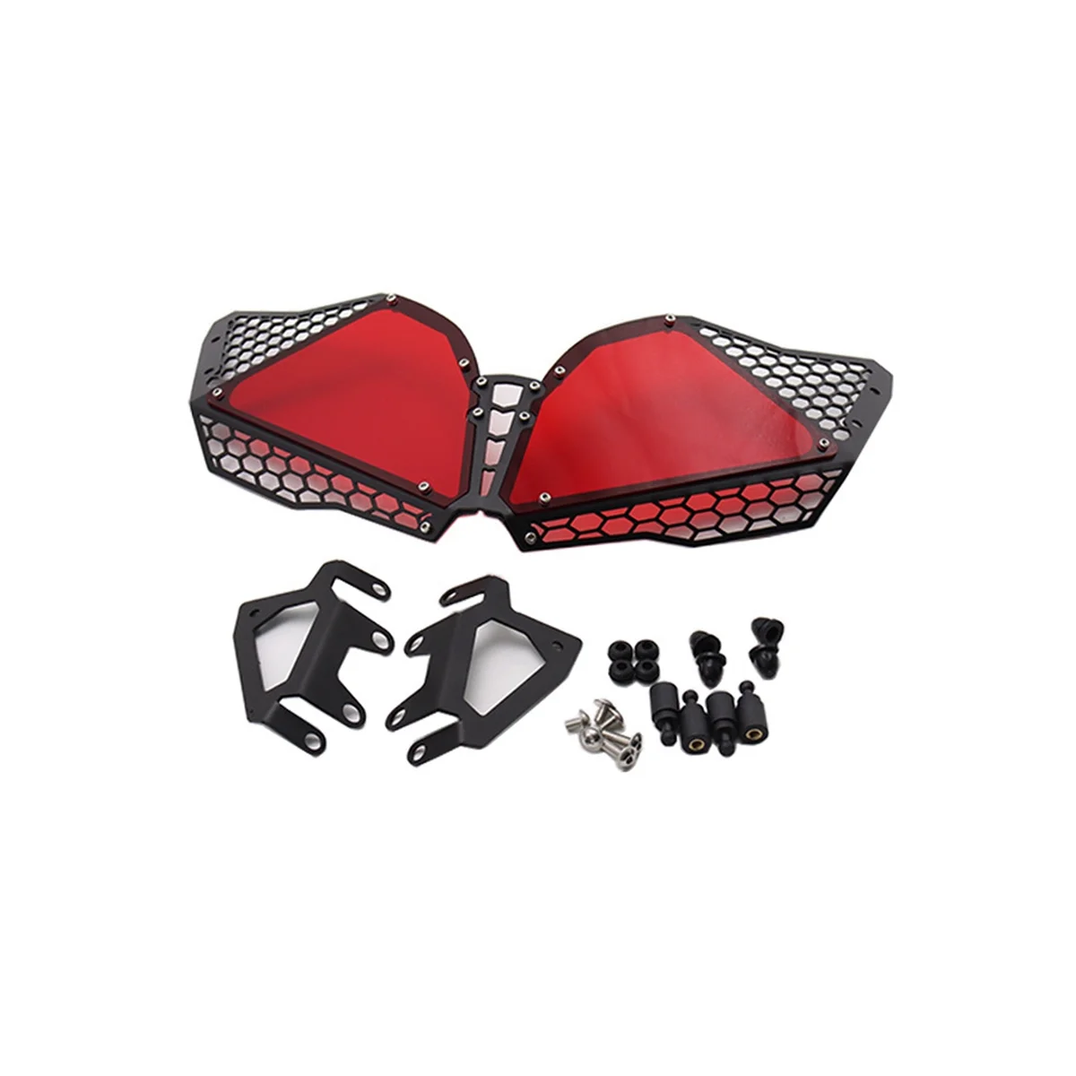 suitable-for-dl650-12-16-motorbike-cnc-modified-grille-headlight-cover-trim-cover-red