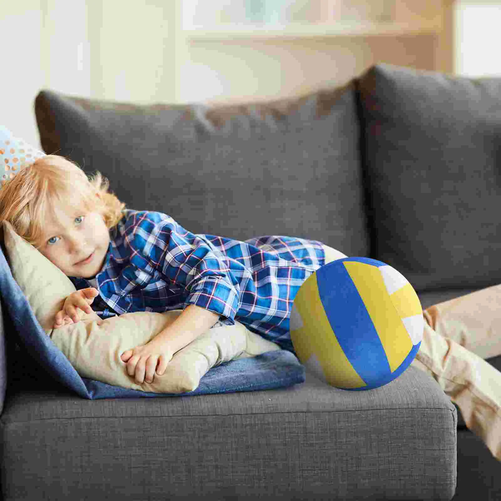 1Pc Volleyball Plush Toy Sports Ball Stuffed Pp Cotton Kids Party Favors Volleyball Gift Team Sports Plush Toy