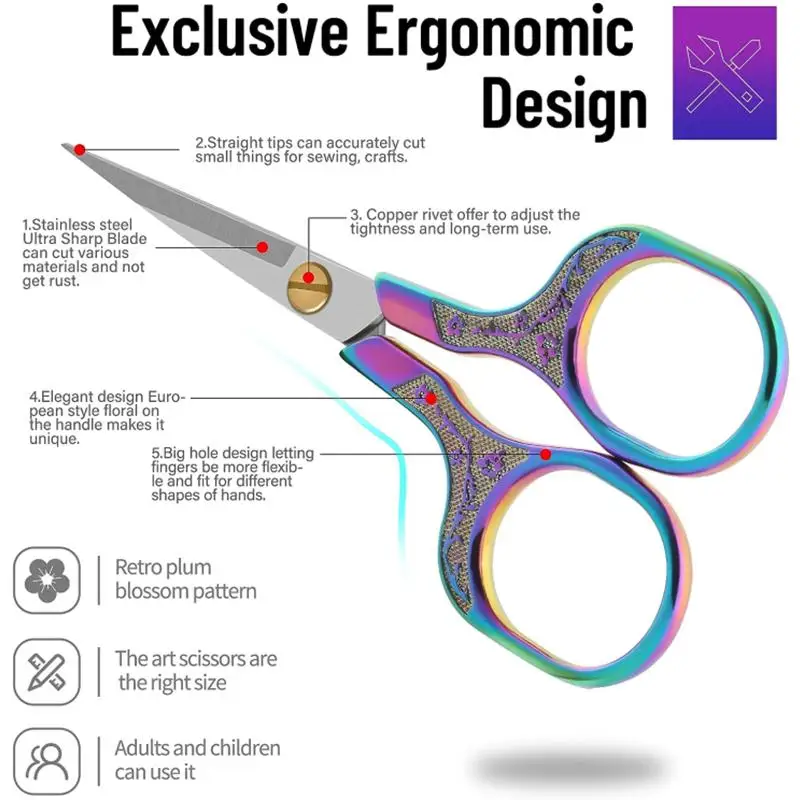 TAILORING SCISSORS 10.5" 9.5'' 8'' STAINLESS STEEL DRESSMAKING SHEARS FABRIC CRAFT CUTTING-in - Foto 6