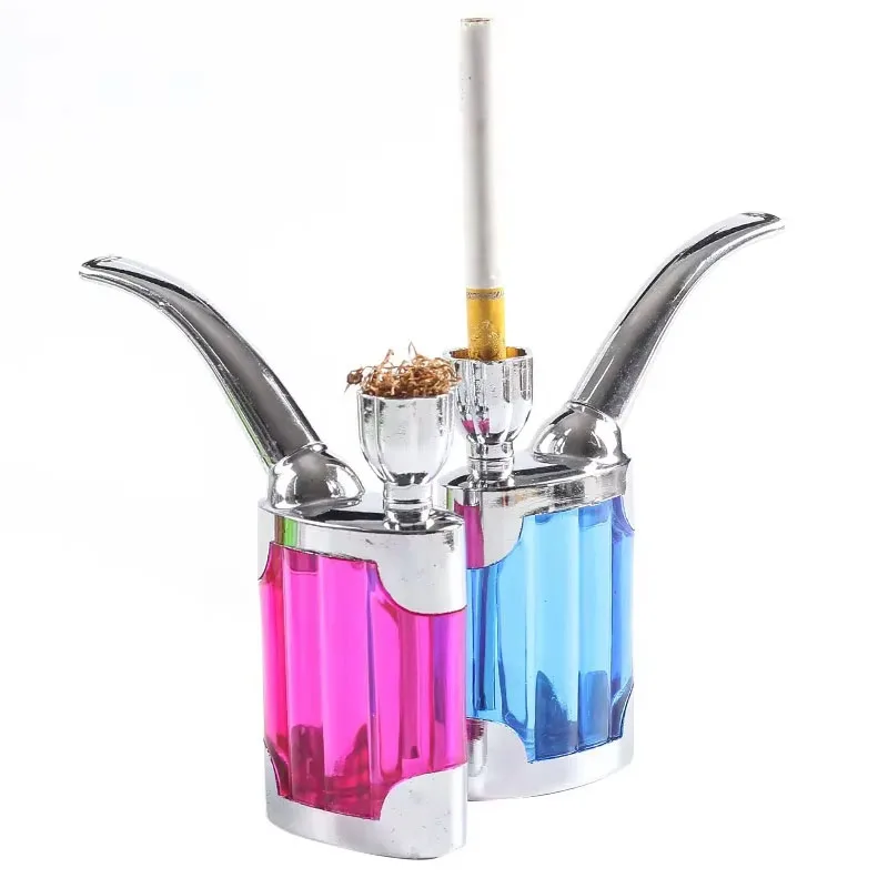 Portable Classic Water Smoking Pipe Reduce Tar Acrylic For 8mm Tabacco Washable Cigarette filter Holder Smoke Gift of Health smoking pipe filters