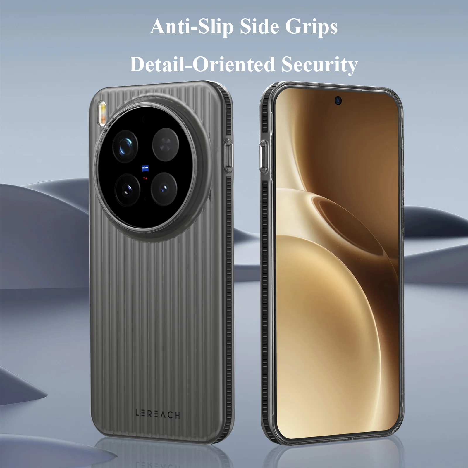 Lereach Corrugated Matte Phone Case - Anti-Slip, Slim, Fingerprint-Resistant, Multi-Color Options