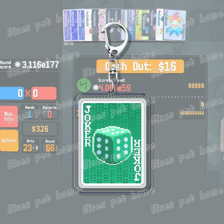 Balatro Poker Game Keychains - Stylish Gaming Accessories and Gifts