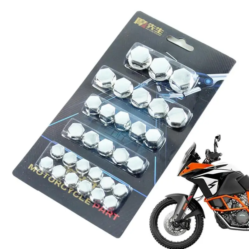 

Motorcycle Nut Bolt Cover 5 Colors Motorcycle Decorative Screw Cover Motorcycle Decorative Styling Parts 30PCS/Set Motorcycle