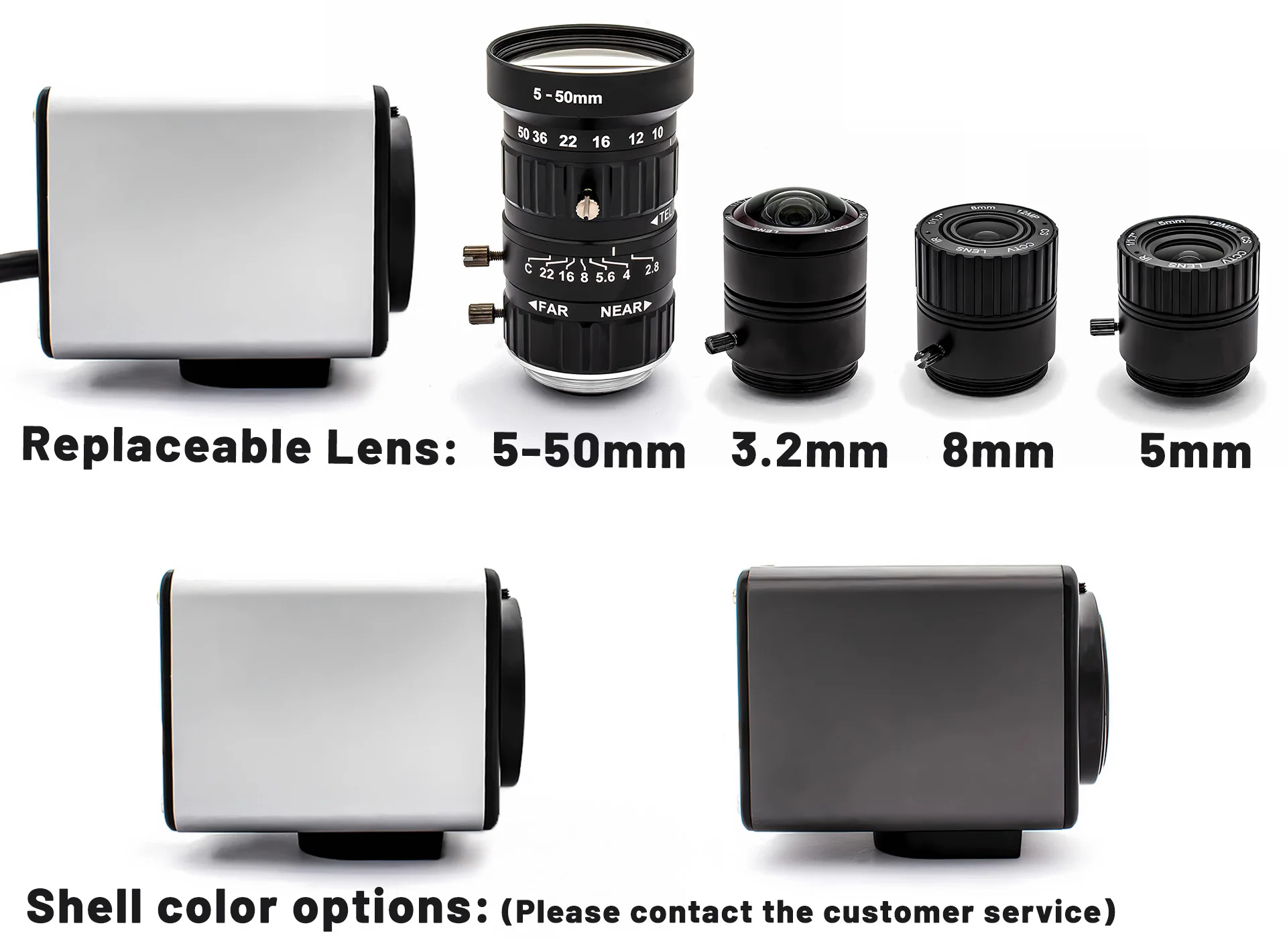 10X Zoom IP Camera 12MP CMOS 1/2.49" Format Varifocal Lens Onvif Ai Face/Motion