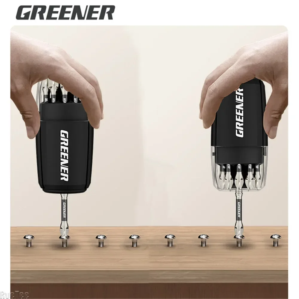 Screwdriver Bit Storage Tool Box 10 Holes Can Install Batch Header for Electric Tool Box Man Gift 2