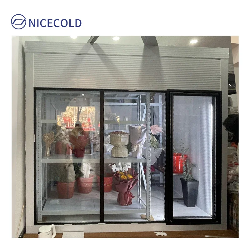 Display Fresh Flowers Refrigerator Glass Door Floral Storage Walk in Cooler - Image 6