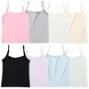 Girls Development Period Solid Color Cotton Soft Breathable Underwear Vest Girls Anti Exposure  Safety Underwear Girl Vest 1