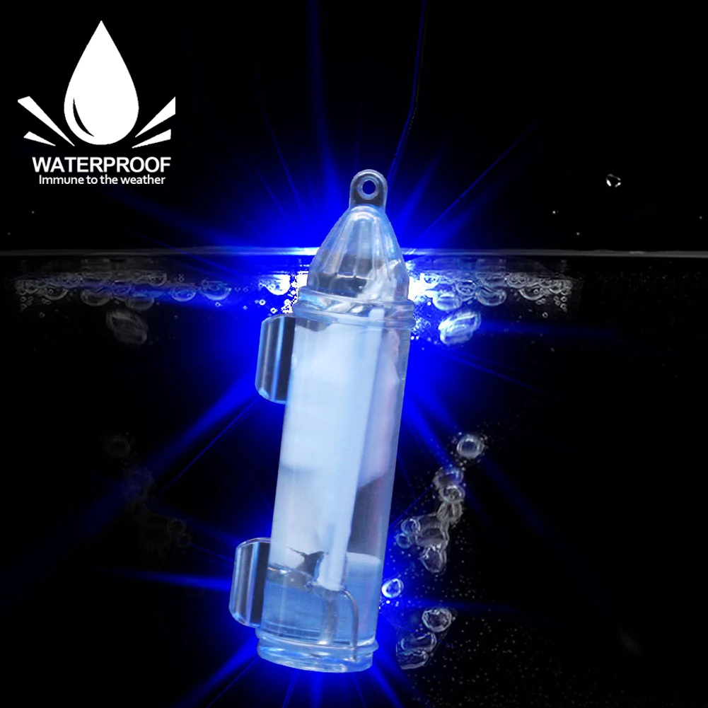 1Pc Fishing Lamp Electronic Underwater Fishing Lamp Mini Fish Trap Lamp Led Fishing Lamp Sea Fishing Colorful Deep Sea Crankbait