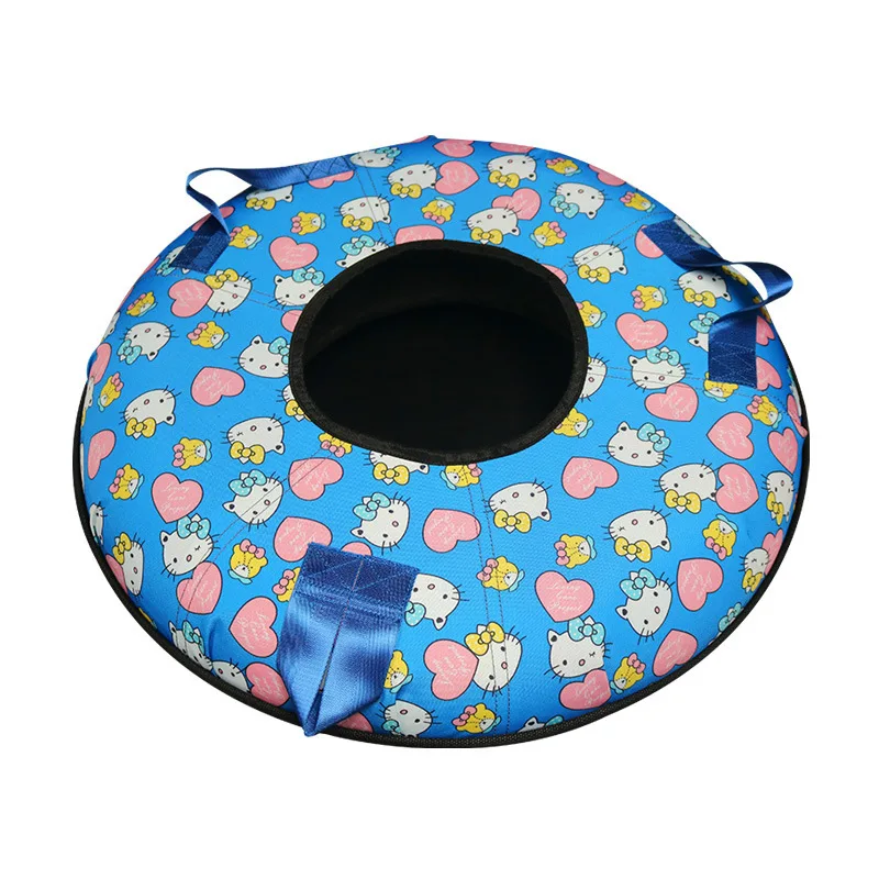 Adult PVC Ski Tire Children's Snowboard Inflatable Ski Ring Double Play Snow Double Handle Snow Toy Tubes