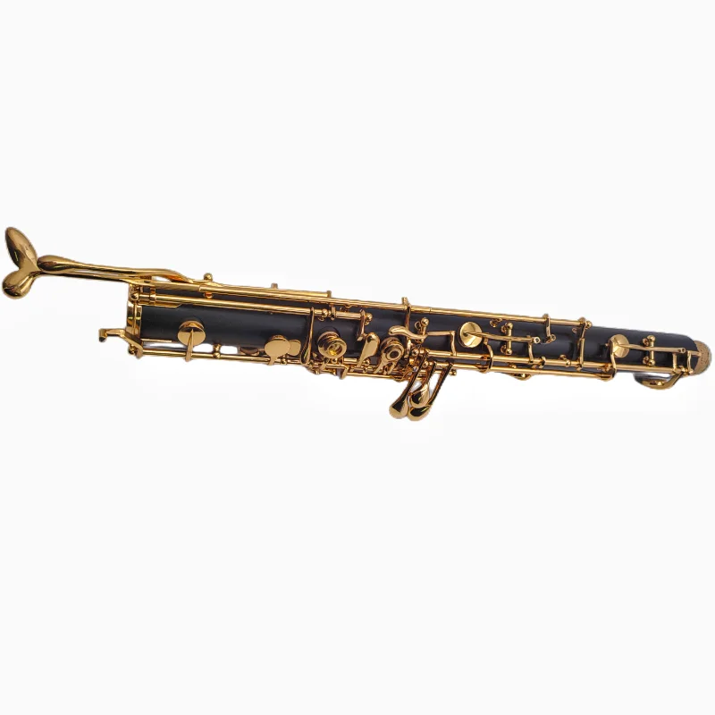 Professional Ebony Wood English Horn Alto Oboe F Key Gold Plated Keys With Reed Gloves Case Kits