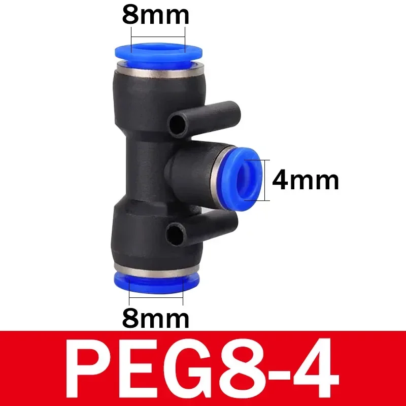 Pneumatic Tube Air Connector, plástico Quick Release