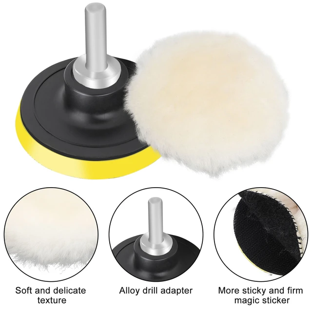 5pcs/set 5 Inch Car Polishing Waxing Buffing Wheel Pad Car Polisher Kit For  Auto M10 Drill Connector Car Paint Care Car-styling