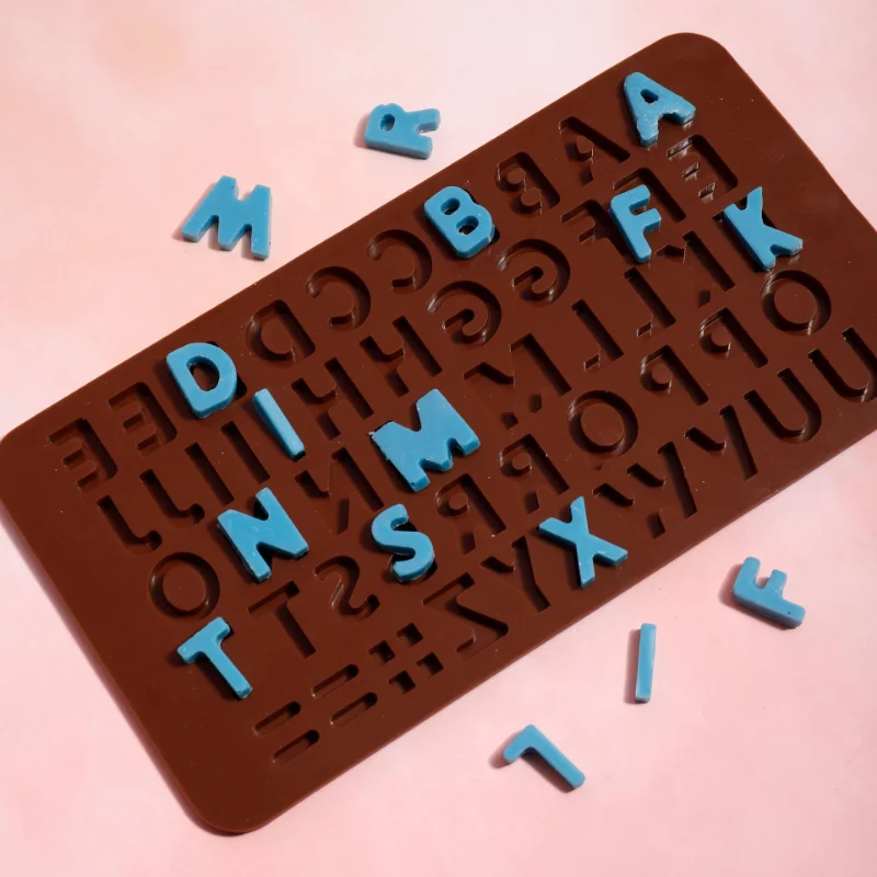 

Birthday Cake Mold Manual DIY Dessert Chocolate Letter Silica Gel Sugar Large