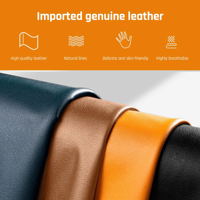 Luxury Leather Magnetic Phone Case with Wireless Charging Animation