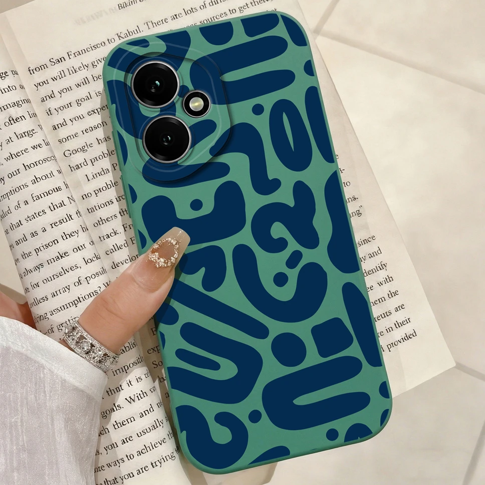 Fresh Watermelon Print Soft Liquid Silicone Anti-Slip Full Protection Phone Case