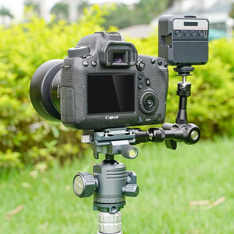 Quick Release Plate Clamp Mounting Bracket for DSLR Camera Tripod Adapter