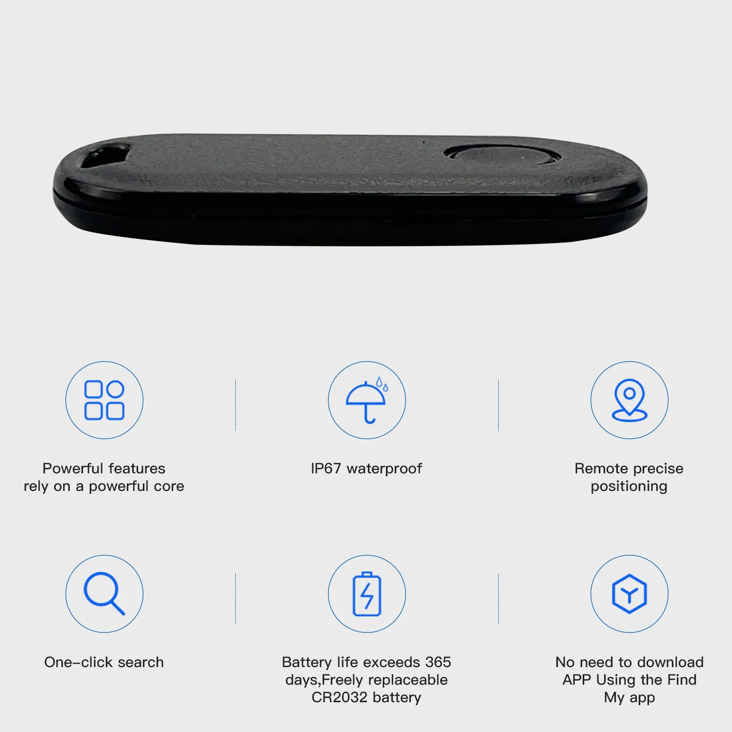 AiYaTo Mini GPS Tracker Bluetooth-compatible Itag Global Positioning Finder Anti