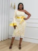 Amarachi One Shoulder Flare Sleeve Gown