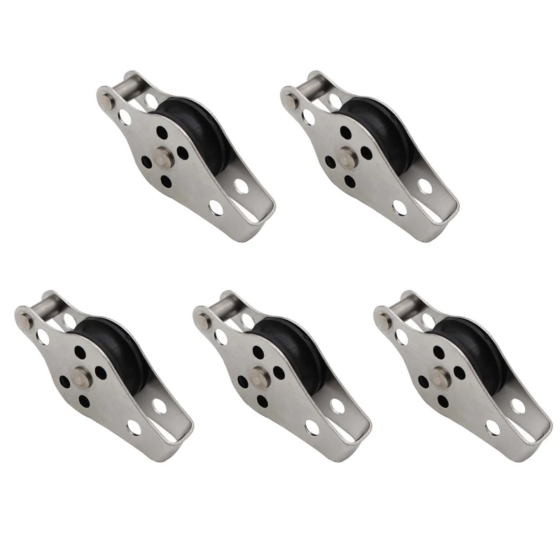 

M25 Single Pulley Block(25mm) Stainless Steel Hanging Wire Pulley Roller Swivel Lifting Wire Rope Cable Towing Wheel
