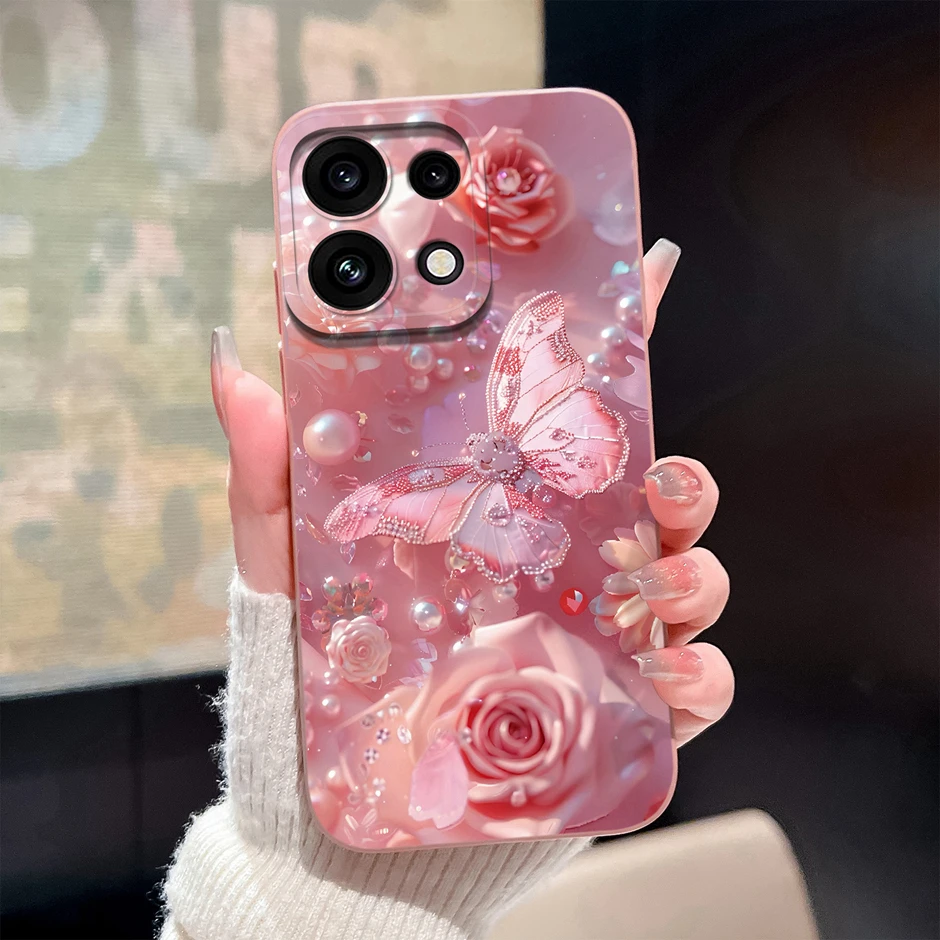 Pink Bowknot Rabbit Camera Protection High-Quality Phone Case Bumper