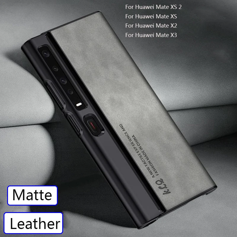 For Huawei Mate Xs 2 Case Luxury Leather Matte Shockproof Phone Cover Mate X2 X3 Xs 2 Funda Folding Setting Bumper Matex3 Coque