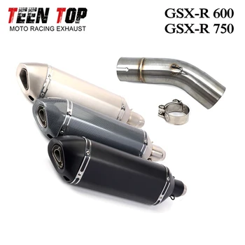 For Suzuki GSX-R 600 GSX-R 750 2011-2017 Exhaust System Motorycle Exhaust Muffler 51MM DB Killer Motorcycle Accessories Silencer