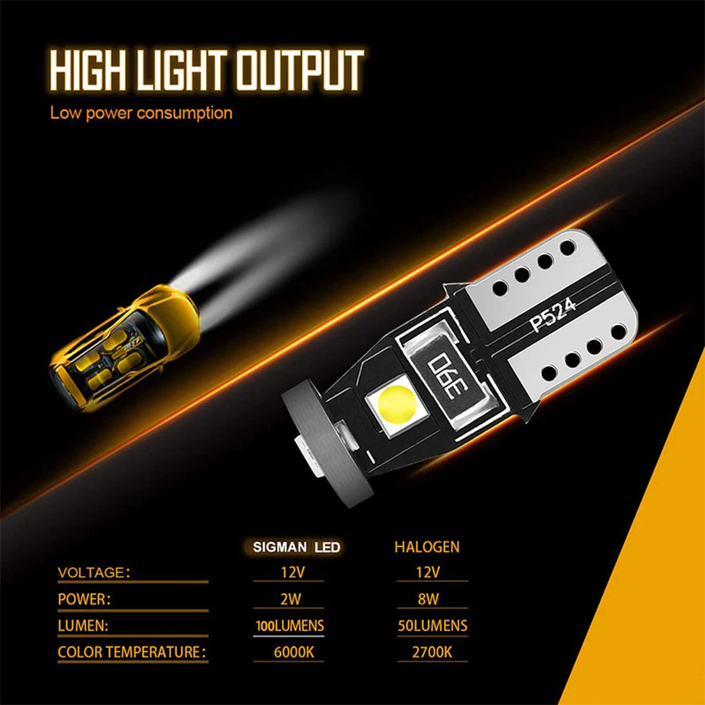 ڵ ׸  , , ڵ ȣ , W5W T10 LED  Canbus 3030 SMD 12V 6000K 194 168, 10 