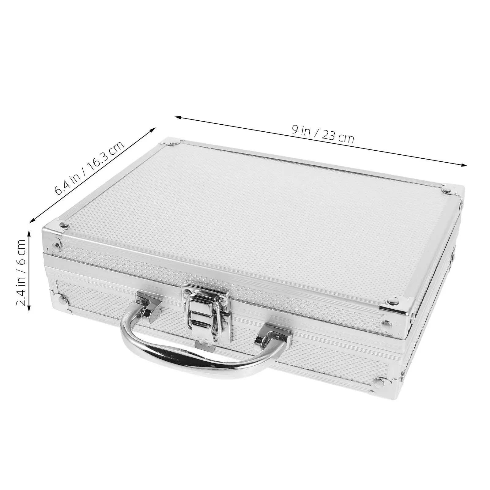 여행 가방 손전등 도구 상자 서류 가방 작은 어린이 알루미늄 하드 실버 합금 도구 여성용