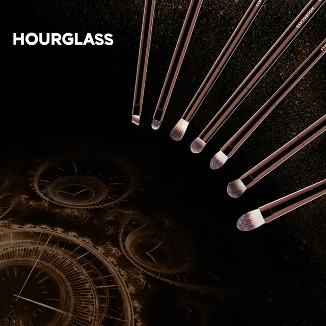 Hourglass-Pinceaux de maquillage, poudre, fond de teint, correcteur, fard à joues, bronzant, ombre à barrage, eye-blogueur, pinceau sculptant 4
