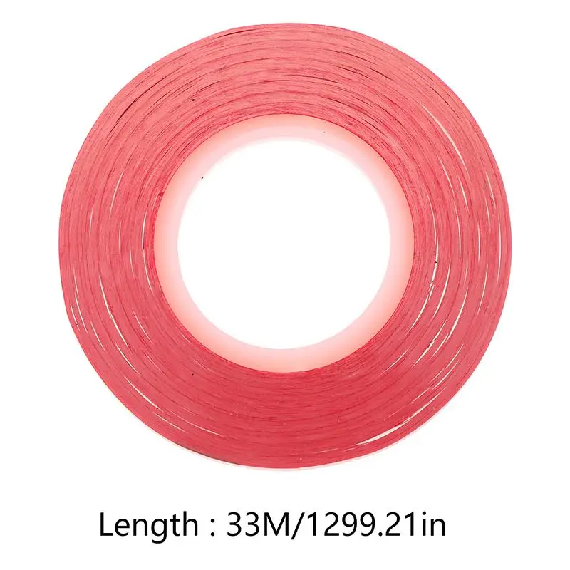 Red Cassette Splicing Tape for Audio Repair - 1/8 Replacement Leader Tape in Sets of 1, 3, or 5 PCS