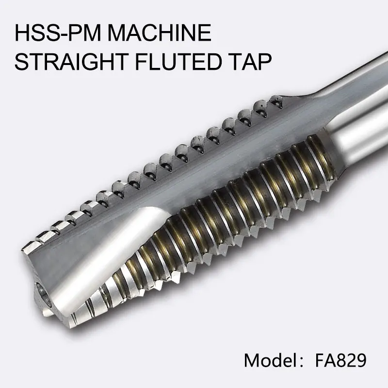 Taraud Machine M4 X 0.7 - 2 Pièces - Acier Rapide - 4 Flûtes Droites - Pour Acier, Aluminium, Cuivre, Plastique Dur