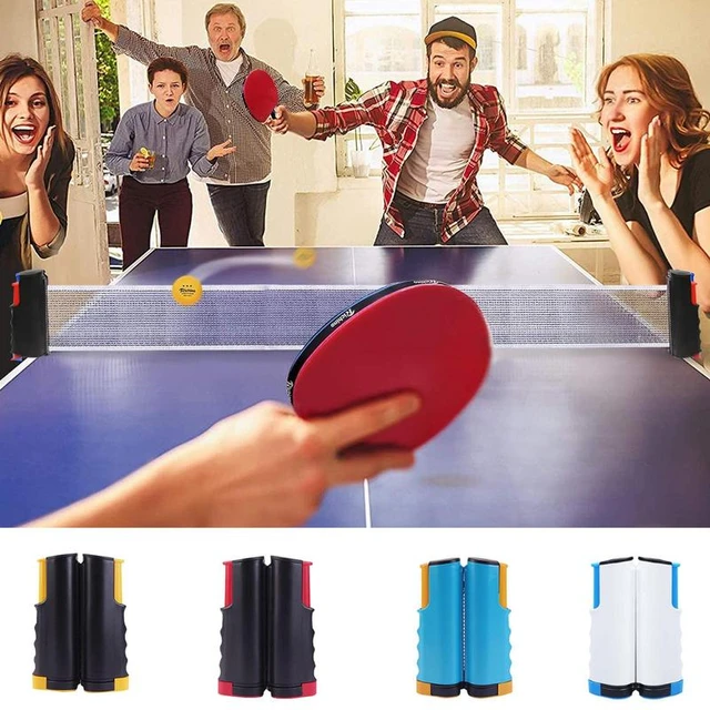 Red retráctil para tenis de mesa, malla de ping-pong portátil con longitud  ajustable para jugar al ping-pong - AliExpress