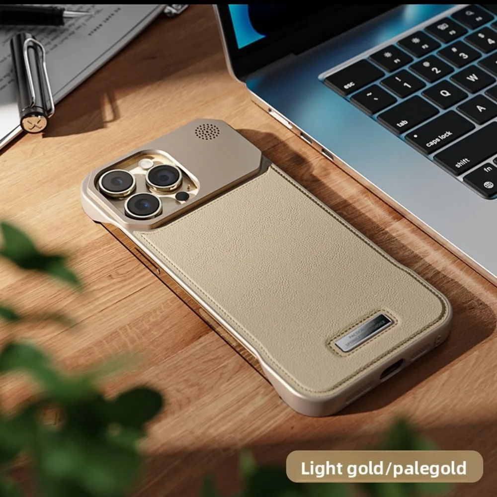 Luxury Magnetic PU Leather Aromatherapy Phone Case with Wireless Charging Capability