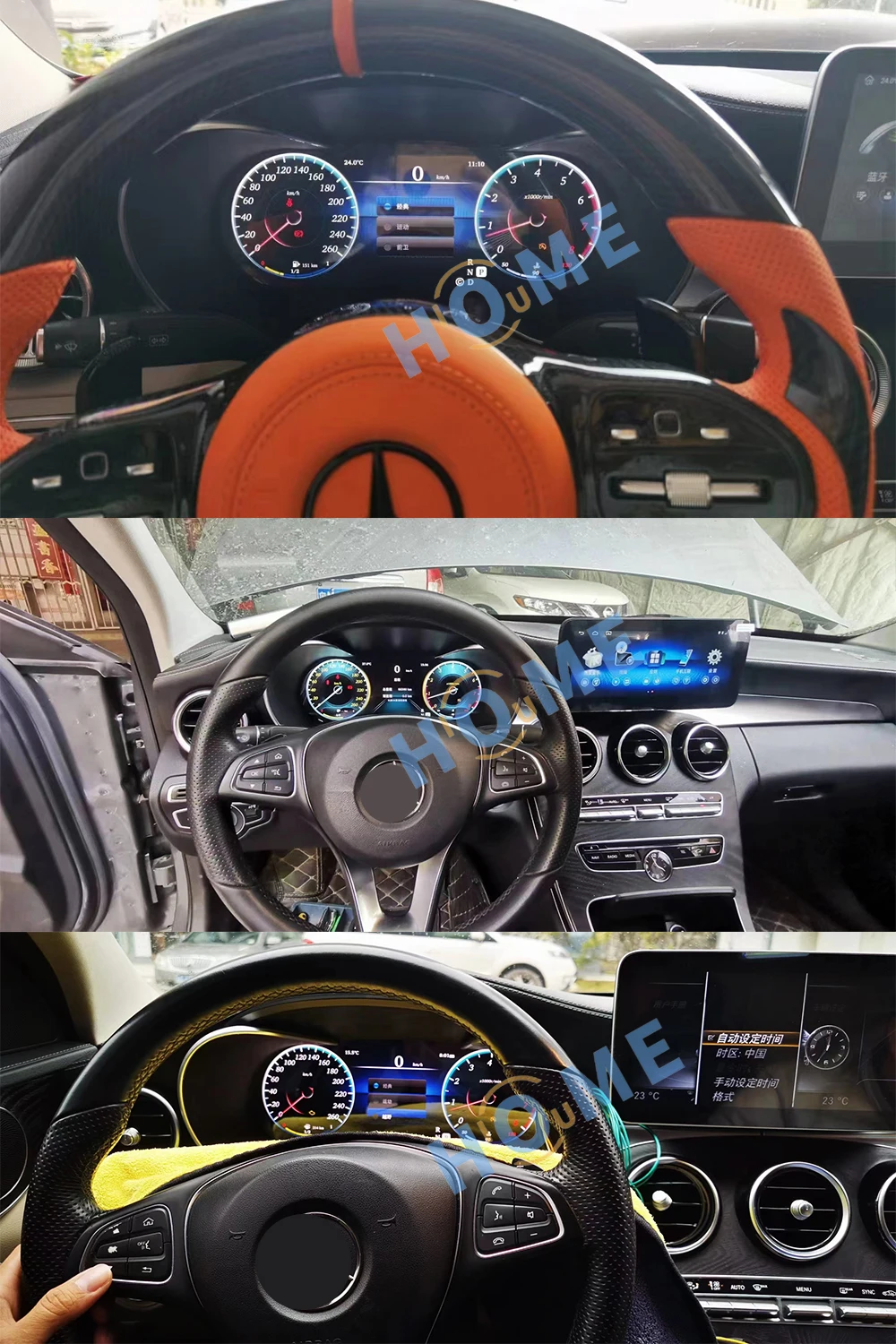 ڵ LCD    ӵ 跮   ׼, ú ÷,  C Ŭ W205 W204 2011-2018 Ŭ