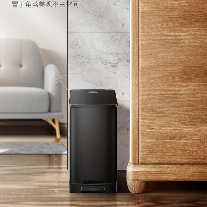 

Stainless Steel Kitchen Foot Toilet Bin Toilet Household