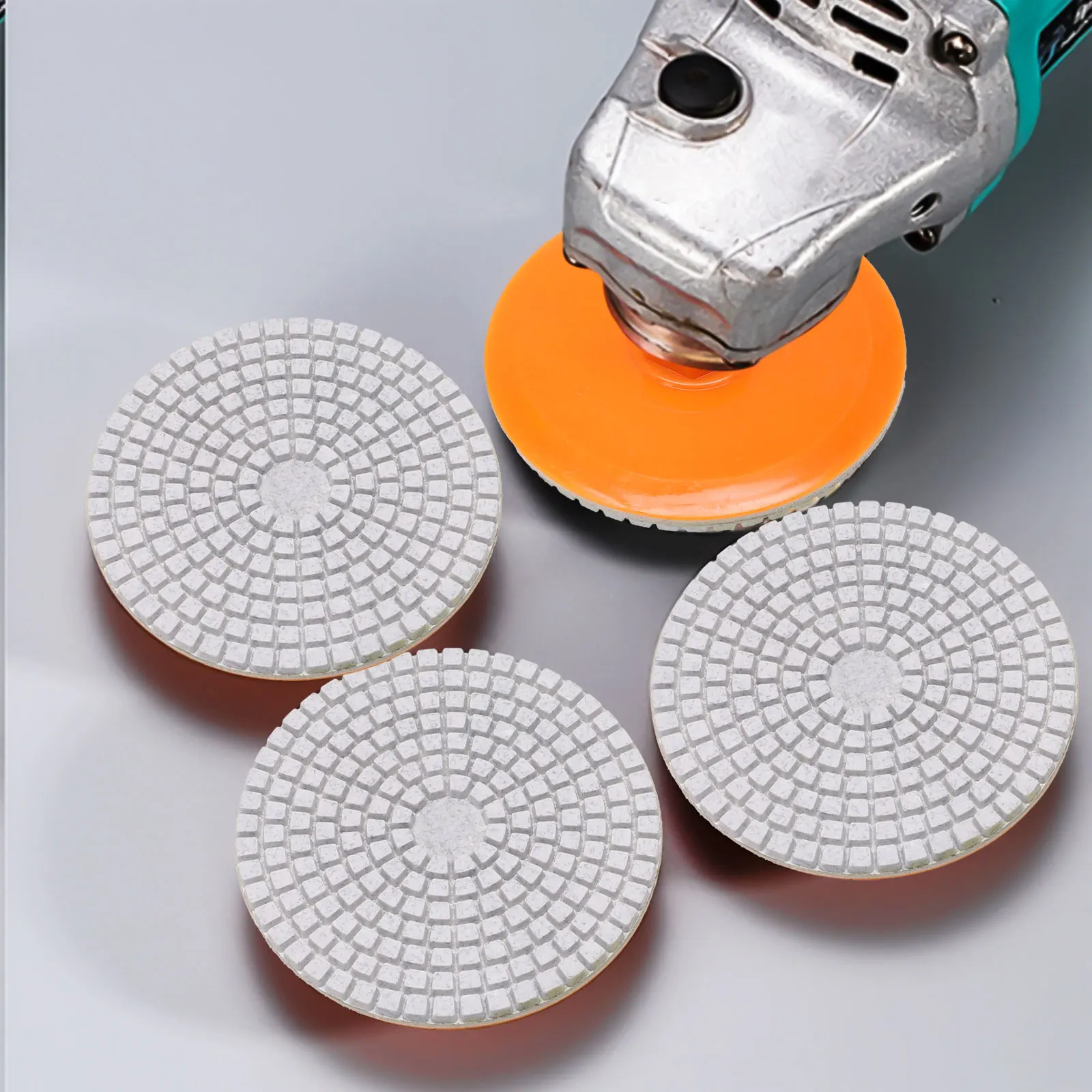 

1pcs 4 Inch 100mm Diamond Polishing Pads Kit Wet/Dry For Granite Stone Concrete Marble Polishing Use Grinding Discs Set