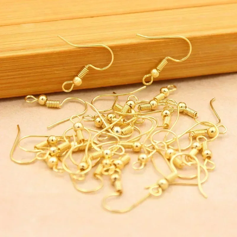 Earring findings 100/500pcs DIY earring findings earrings clasps hooks stainless steel hypoallergenic earring making accessories hook earwire