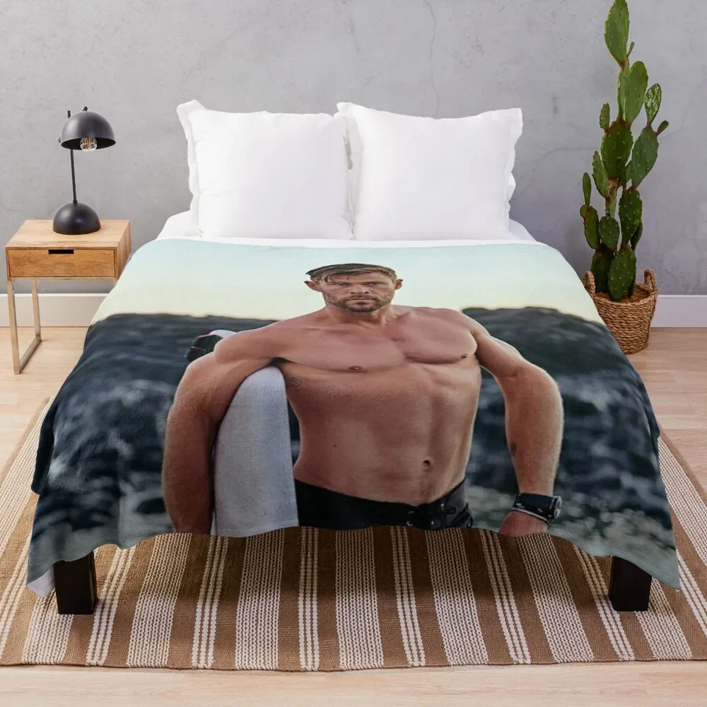 

Chris Hemsworth Throw Blanket Tourist wednesday Blankets