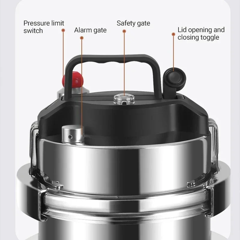 Pressure Cooker 1.6L/2L Outdoor Camping Portable Micro Pressure Cooker Household 304 Stainless Steel 5 minute Quick Cooking Pot