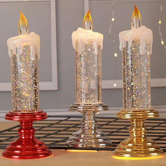 Scented Candles Christmas Candlestick Holders Block Glass Jars For Candles  Tealight Holder Romantic Decoracion Navidad X8t002 - Candle Holders -  AliExpress